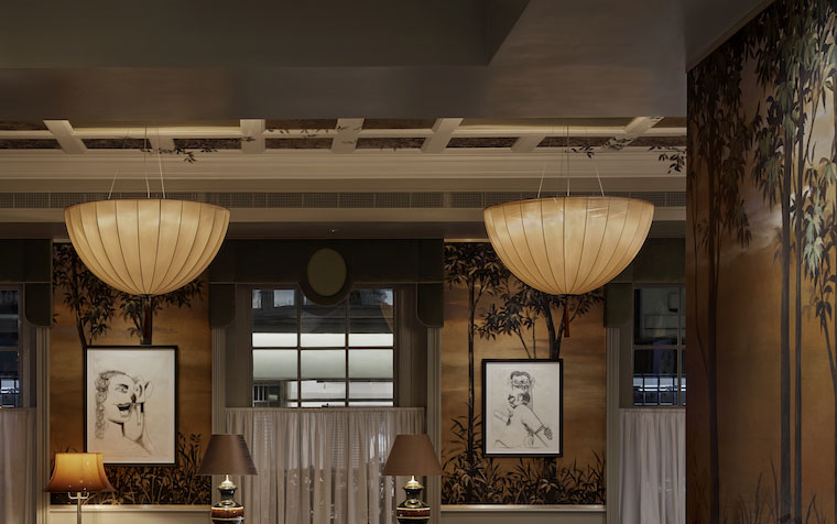 photo of bespoke hotel light fittings
